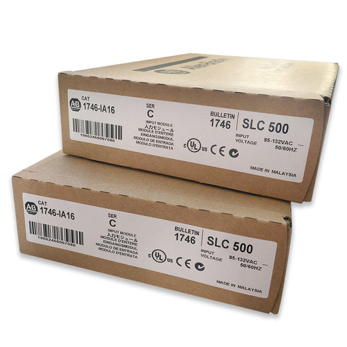 Allen-Bradley 1746-IA16 Input Module boxes, SLC 500 series industrial automation parts, AC input, 85-132VAC