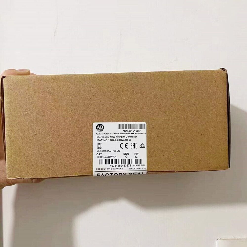 Allen-Bradley MicroLogix 1200 40 Point Controller box, factory sealed, product of Singapore
