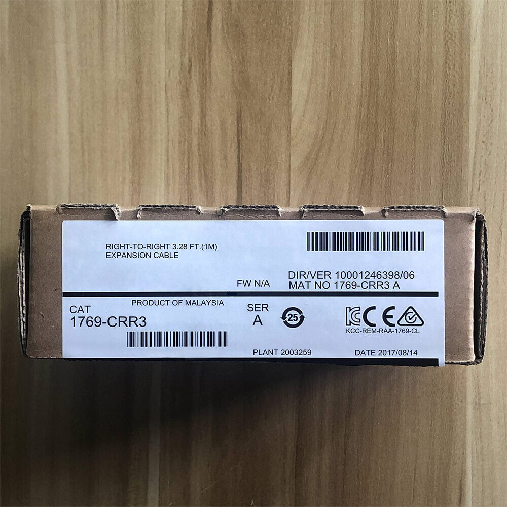 Allen-Bradley 1769-CRR3 Expansion Cable box, Right-to-Right 3.28 ft (1M), industrial automation part.