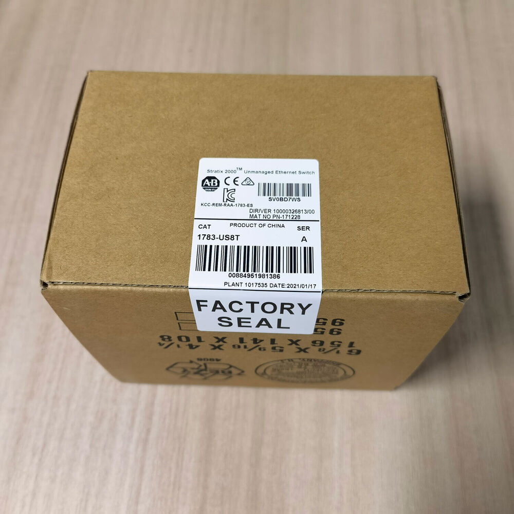 Allen-Bradley 1783-US8T Stratix 2000 Unmanaged Ethernet Switch box, factory sealed