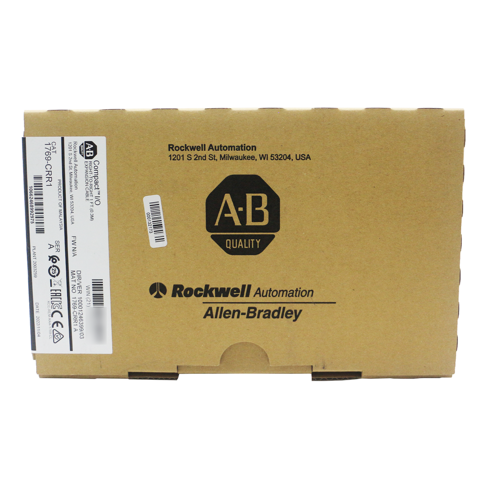 Allen-Bradley 1769-CRR1 Compact I/O expansion cable box, industrial automation part.