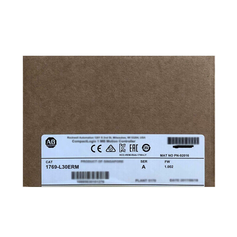 Allen-Bradley 1769-L30ERM CompactLogix 1MB Motion Controller - Product Label