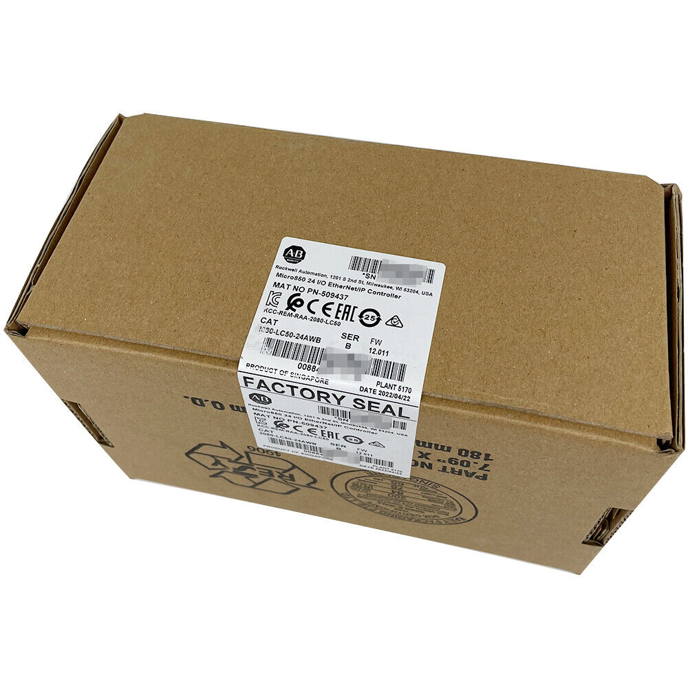 Allen-Bradley Micro850 2080-LC50-24AWB PLC in Factory Sealed Box from Singapore, industrial automation controller
