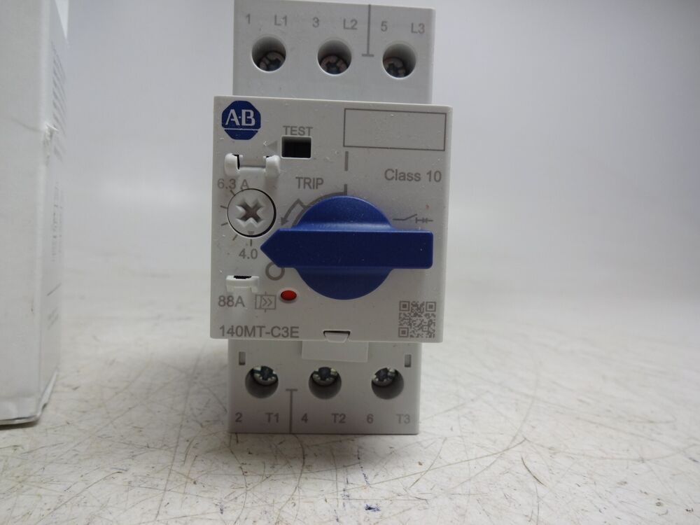 Allen-Bradley 140MT-C3E Motor Protection Circuit Breaker, 6.3A, Class 10, Industrial automation part