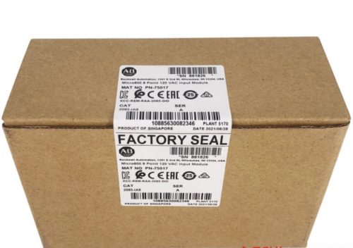 Allen-Bradley 2085-OW8 Micro800 PLC module in factory sealed box, product of Singapore.