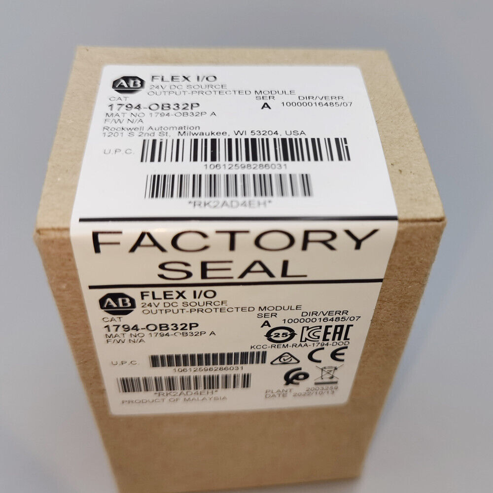 Allen-Bradley 1794-OB32P FLEX I/O module box. Factory sealed, 32-point digital output, 24V DC.