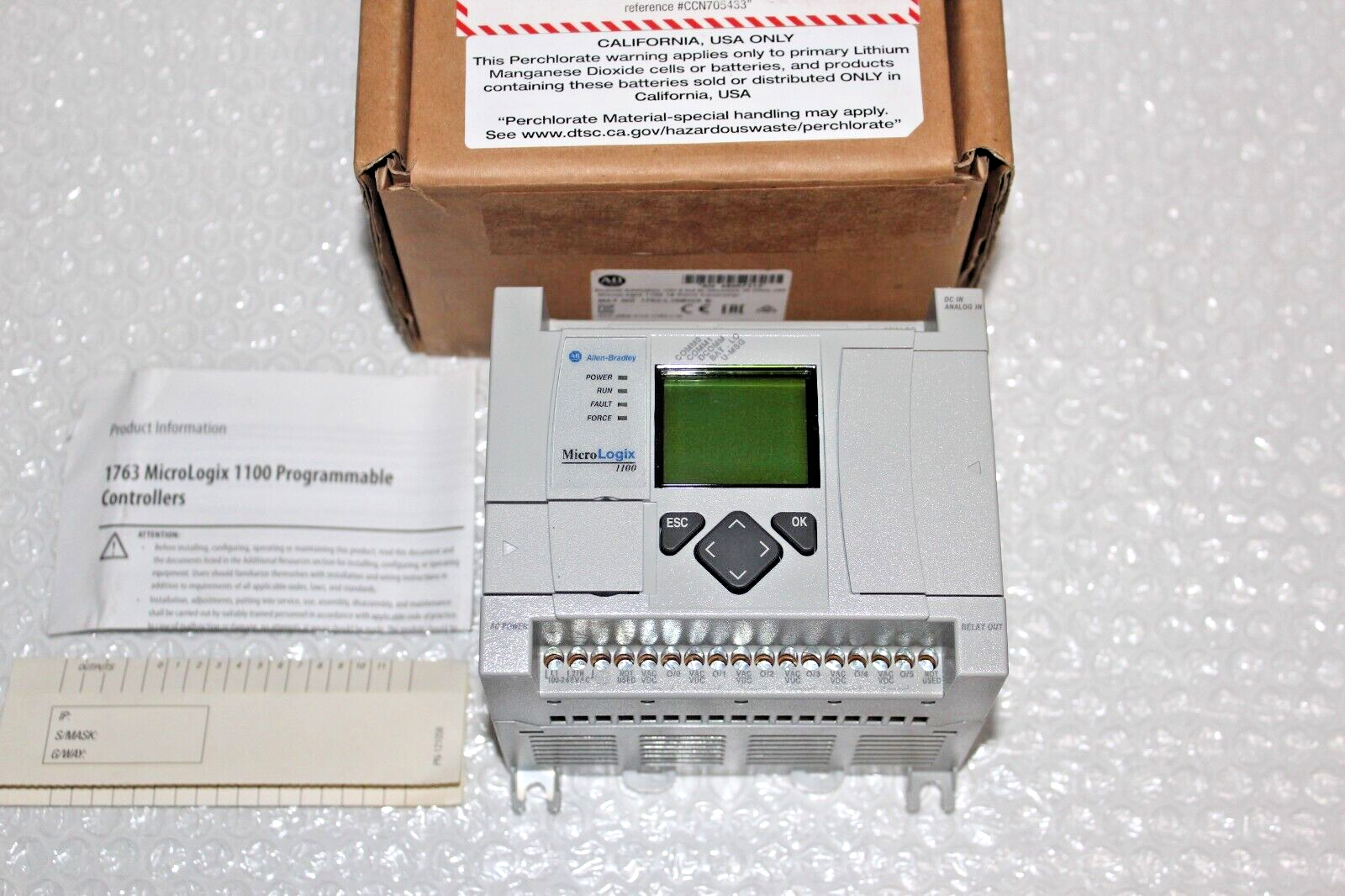 Allen-Bradley | 1763-L16BWA| MicroLogix 1100 (1763 Series)