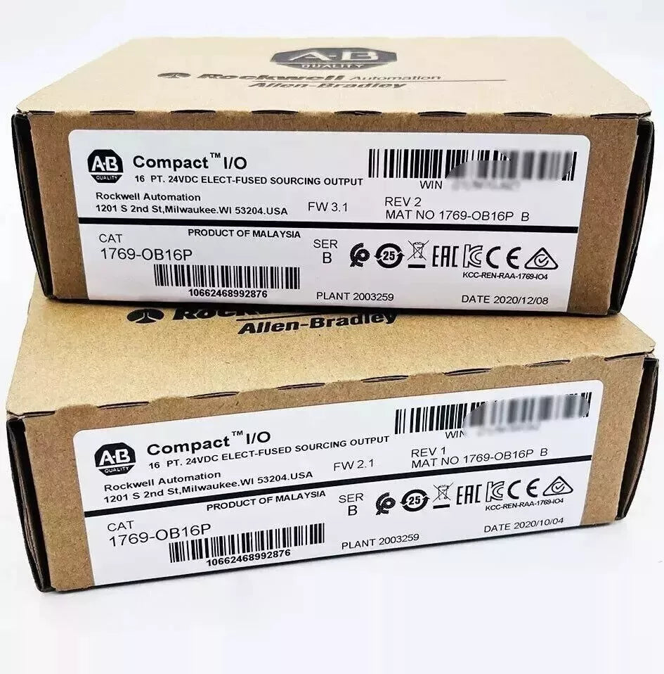 Allen-Bradley 1769-OB16P Compact I/O Module boxes, new industrial automation part