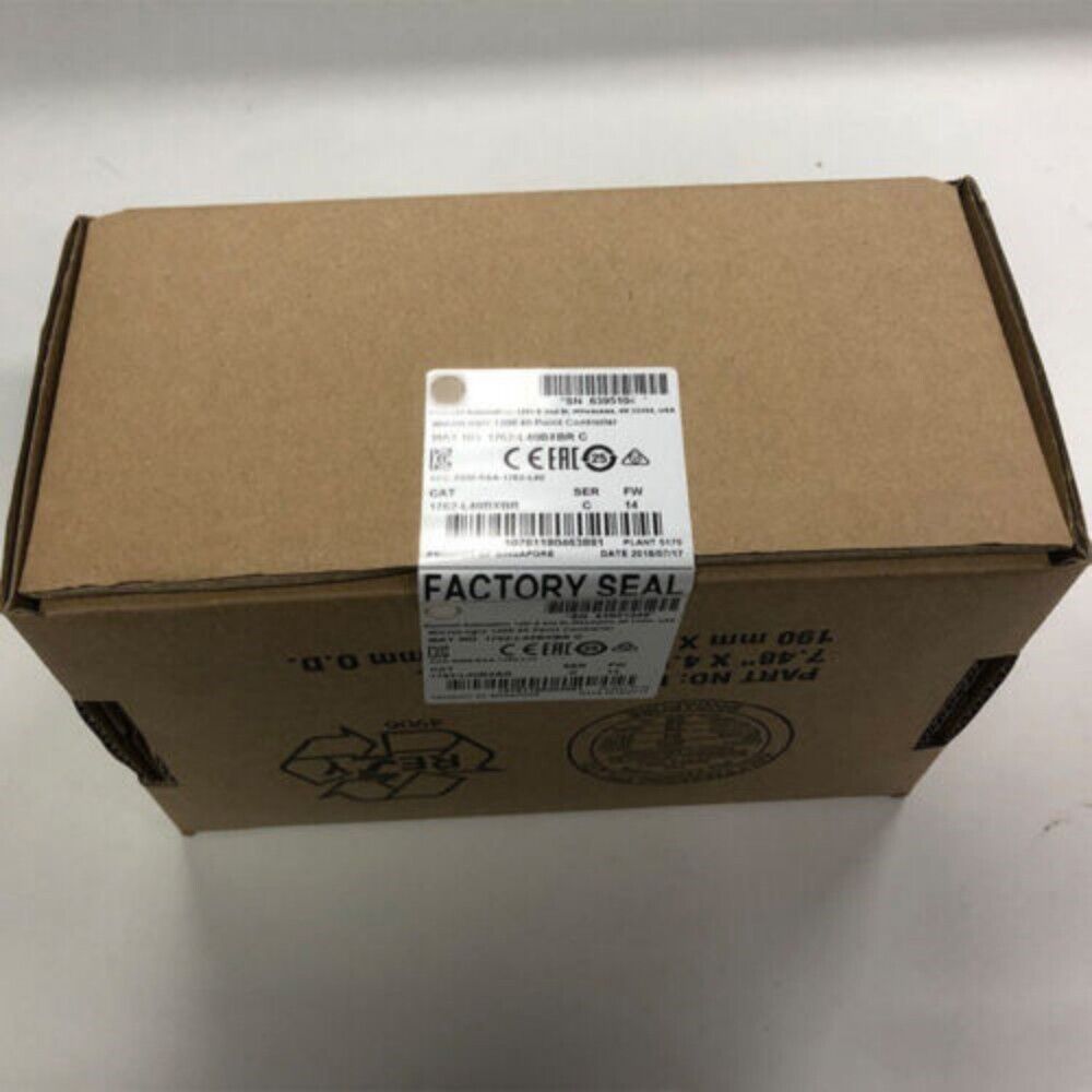 Allen-Bradley 1762-L40BXBR SER C MicroLogix 1200 40 Point Controller box with factory seal.