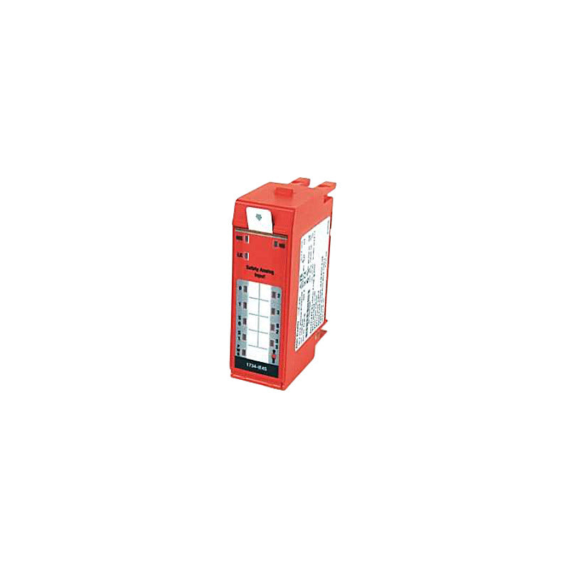 Allen-Bradley 1734-OB8S POINT I/O Safety Sourcing Output Module. Features safety analog input, SIL 3 and PLe certified.