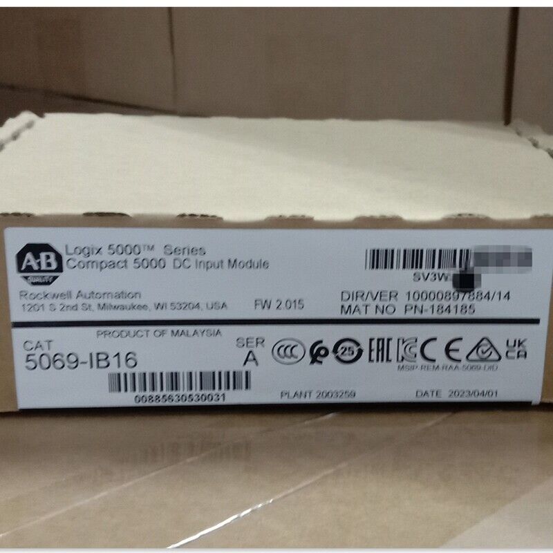 Allen-Bradley Compact 5000 DC Input Module 5069-IB16, industrial automation part packaging, Malaysia, 