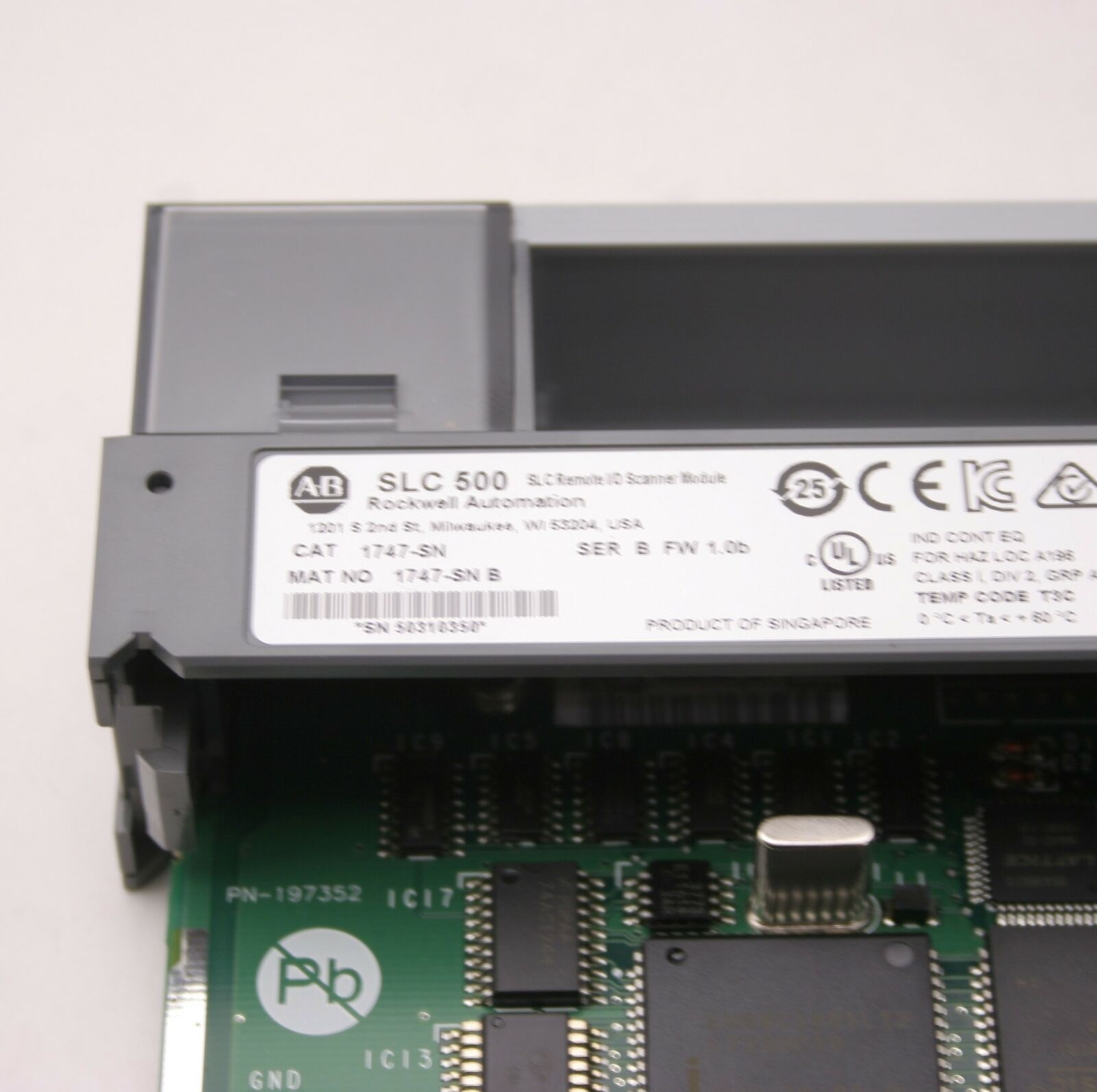 PLC | Allen-Bradley | 1747-SN SLC 500 Scanner Module, Ser B, FRN 1.0b, 600mA @ 5VDC