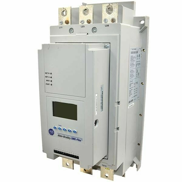 Allen-Bradley 150-F108NBD Smart Motor Controller, gray industrial automation component.
